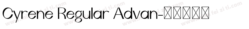 Cyrene Regular Advan字体转换